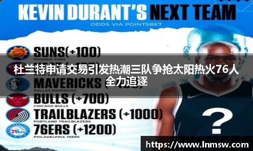 杜兰特申请交易引发热潮三队争抢太阳热火76人全力追逐